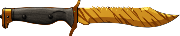 ★ Faca Bowie | Tiger Tooth (Com Pouco Uso)