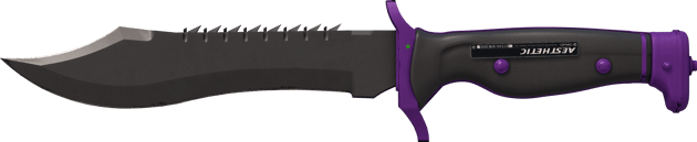 Preview image 2 of ★ Cuchillo Bowie | Ultravioleta (Algo desgastado)