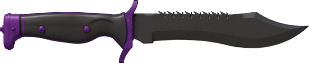 ★ Cuchillo Bowie | Ultravioleta (Algo desgastado)