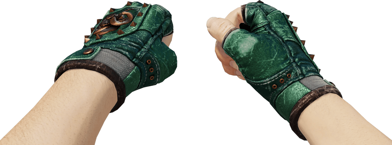 Preview image 3 of ★ Broken Fang Gloves | Jade (Battle-Scarred)