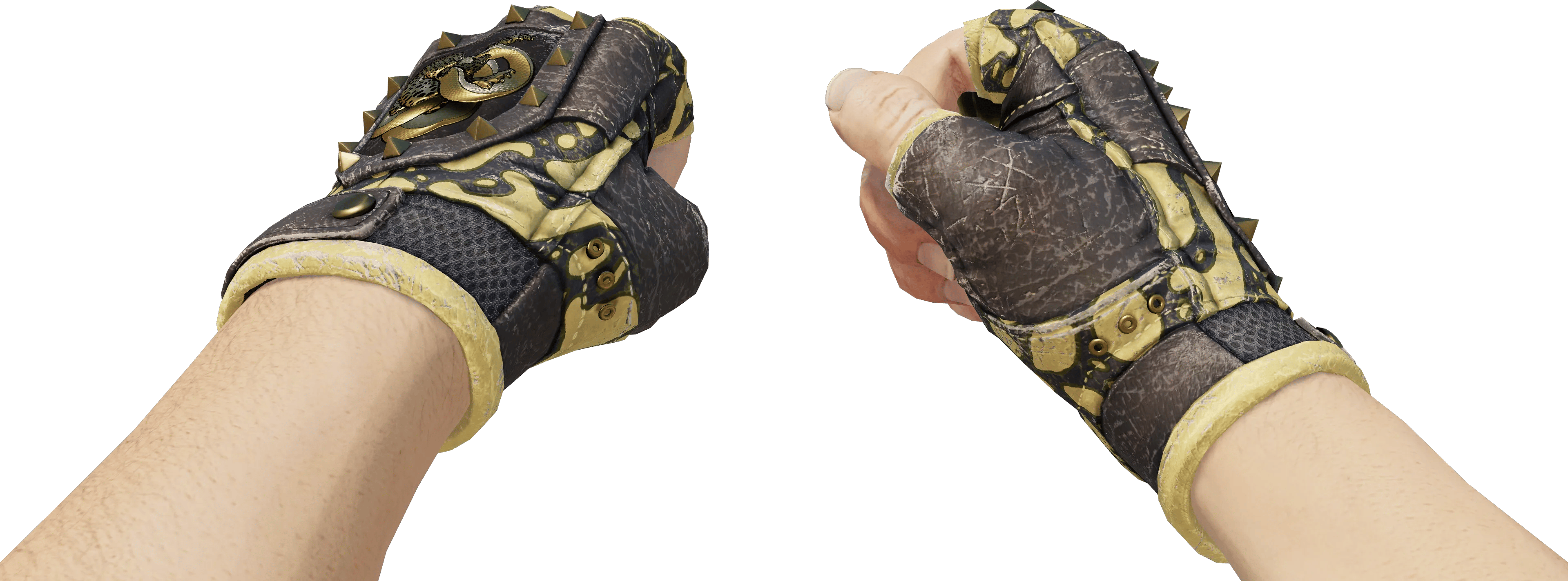 Preview image 3 of ★ Broken Fang Gloves | Yellow-banded (Well-Worn)