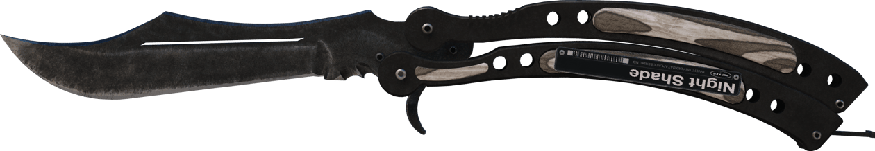 Preview image 2 of ★ Cuchillo Mariposa | Laminado Negro (Algo desgastado)