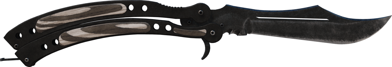 Preview image 1 of ★ Cuchillo Mariposa | Laminado Negro (Algo desgastado)