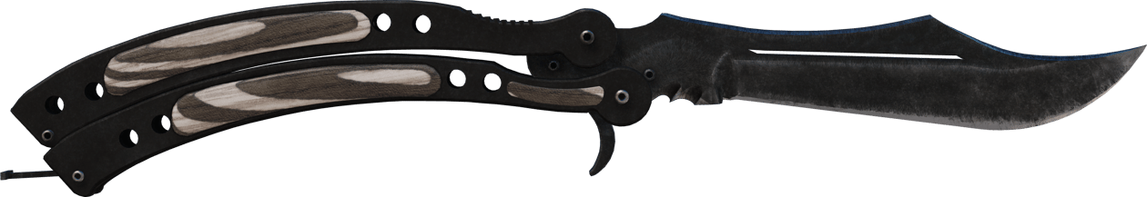 Preview image 1 of ★ มีดบัตเตอร์ฟลาย | Black Laminate (มีรอยถลอกเล็กน้อย)