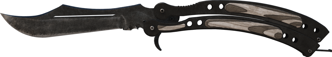 Preview image 2 of ★ Cuchillo Mariposa | Laminado Negro (Bastante desgastado)