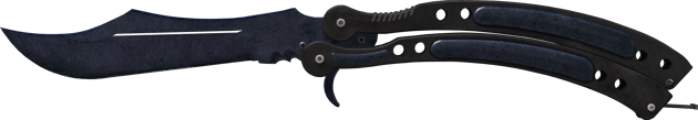 Preview image 2 of ★ Butterfly Knife | Blue Steel (Battle-Scarred)