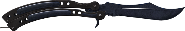 ★ Butterfly Knife | Blue Steel (Battle-Scarred)