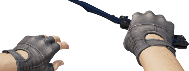 Preview image 4 of ★ Butterfly Knife | Blue Steel (Field-Tested)