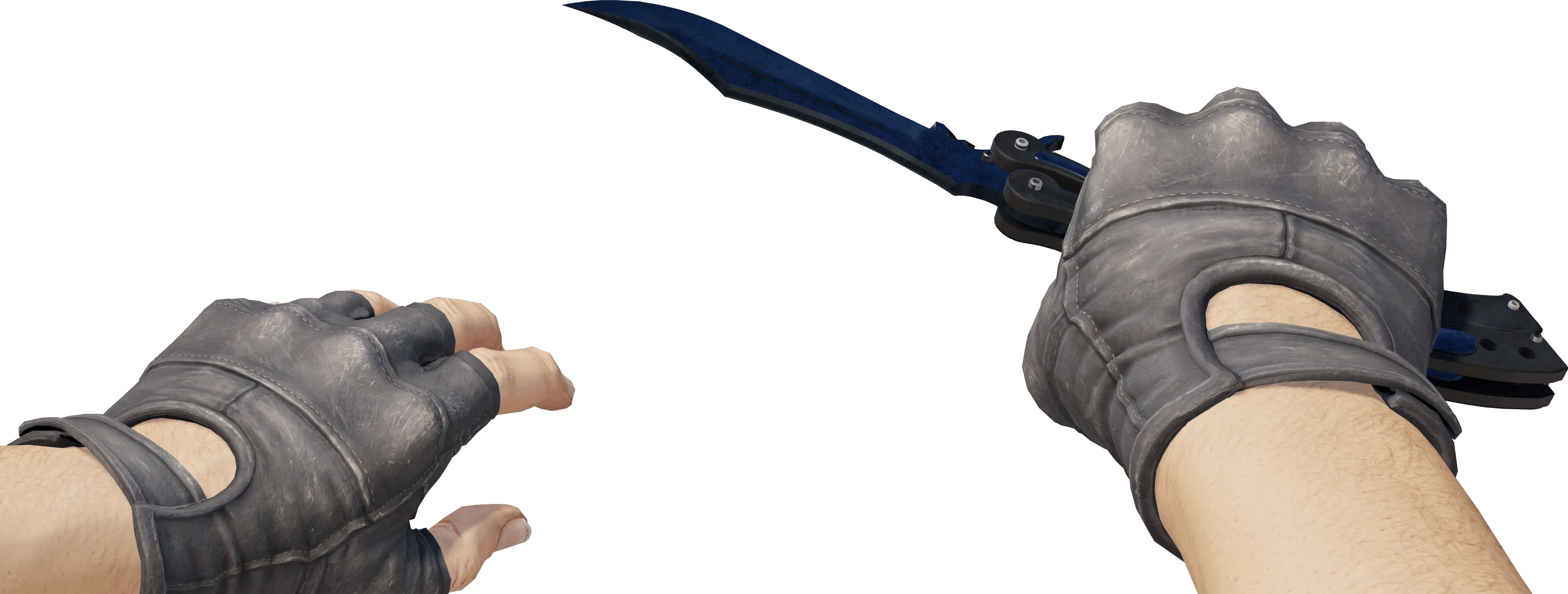 ☆ Butterfly Knife | Blue Steel (Minimal Wear)