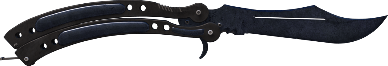 Preview image 1 of ★ Butterfly Knife | Blue Steel (Well-Worn)