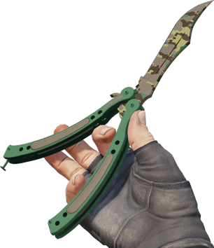 Preview image 3 of ★ Coltello a farfalla | Boreal Forest (Nuovo di fabbrica)