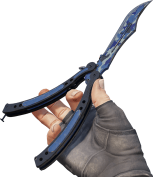 Preview image 3 of ★ Coltello a farfalla | Bright Water (Segnato dalle battaglie)