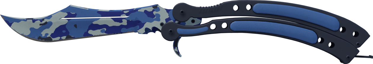 Preview image 2 of ★ Nóż motylkowy | Jasne wody (lekkie zużycie)