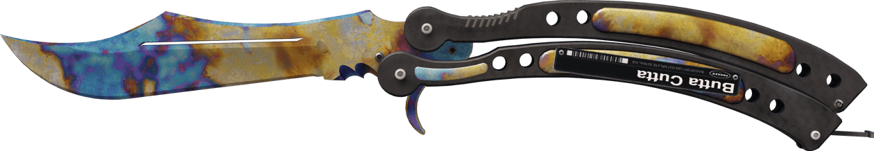 Preview image 2 of ★ 버터플라이 나이프 | 표면 경화 (전투로 닳고 닳은)