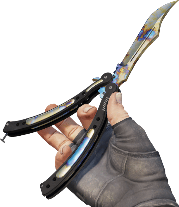 Preview image 3 of ★ 버터플라이 나이프 | 표면 경화 (거의 깨끗한)