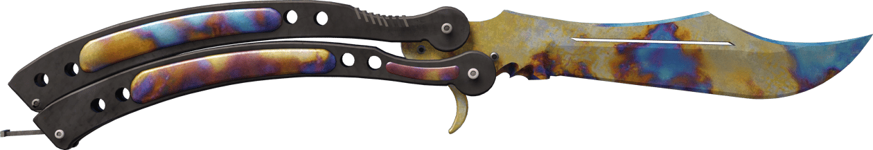 Preview image 1 of ★ 버터플라이 나이프 | 표면 경화 (꽤 닳은)