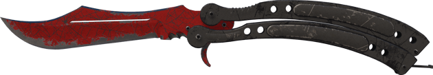 Preview image 2 of ★ 버터플라이 나이프 | 붉은 거미줄 (전투로 닳고 닳은)