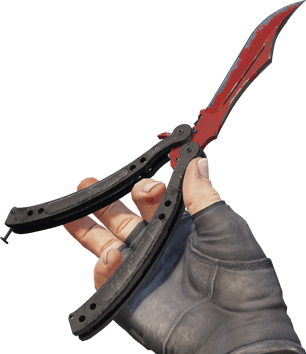 Preview image 3 of ★ 버터플라이 나이프 | 붉은 거미줄 (전투로 닳고 닳은)