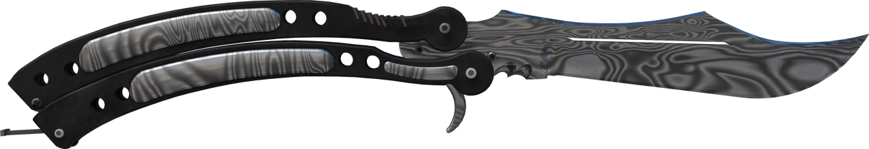 Preview image 1 of ★ 蝴蝶刀 | 大馬士革鋼 (輕微磨損)