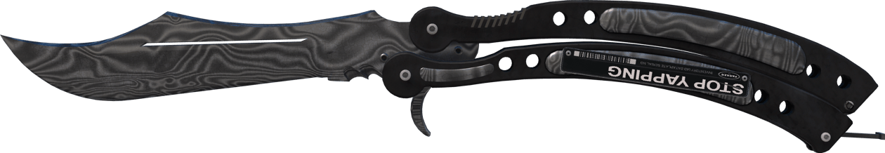 Preview image 2 of ★ Nóż motylkowy | Stal damasceńska (mocne zużycie)