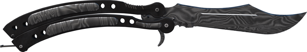 Preview image 1 of ★ Nóż motylkowy | Stal damasceńska (mocne zużycie)