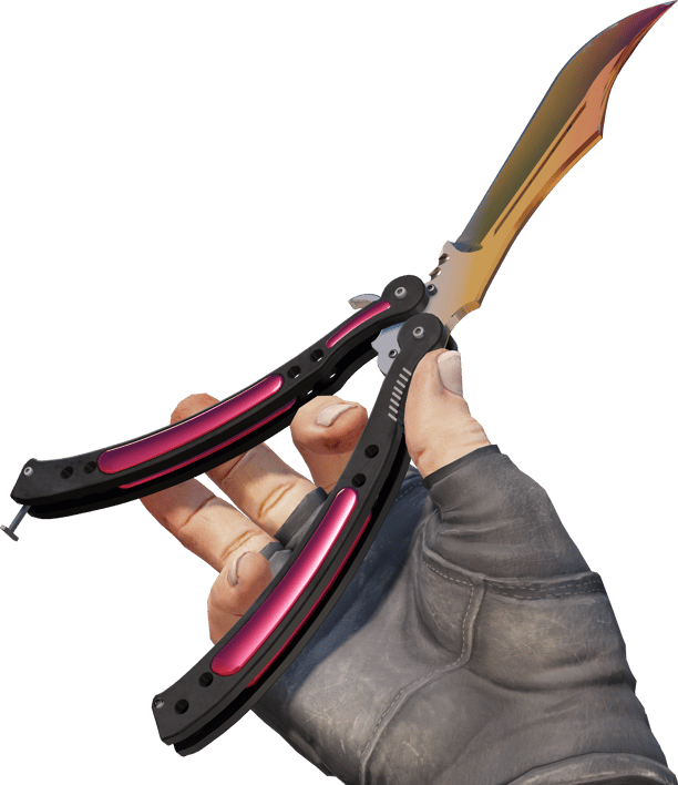 Preview image 3 of ★ Nóż motylkowy | Gradient (lekkie zużycie)