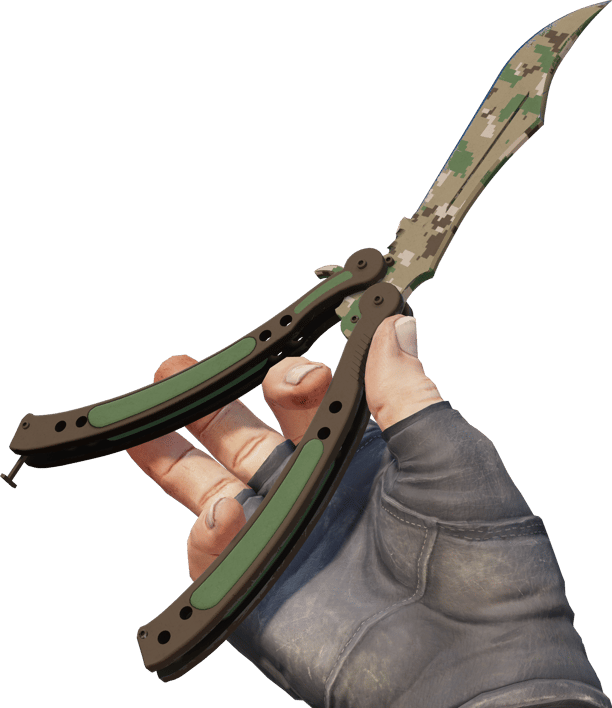 Preview image 3 of ★ Faca Butterfly | Forest DDPAT (Testado no Terreno)