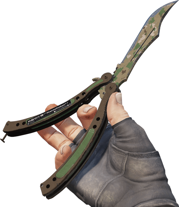 Preview image 3 of ★ バタフライナイフ | Forest DDPAT (かなり摩耗)