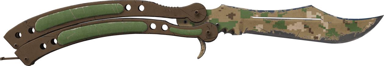 Preview image 1 of ★ バタフライナイフ | Forest DDPAT (かなり摩耗)