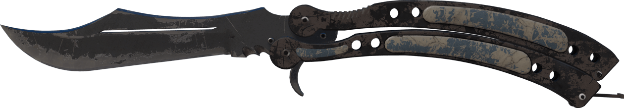 Preview image 2 of ★ Couteau papillon | Nuit (Marquée par les combats)