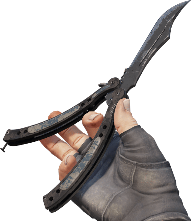 Preview image 3 of ★ Couteau papillon | Nuit (Marquée par les combats)