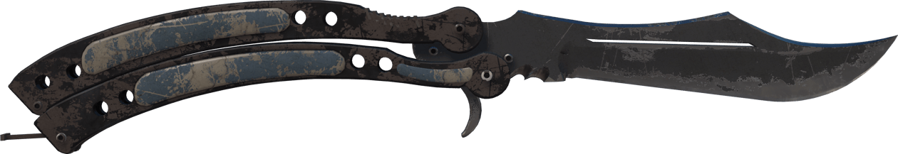 Preview image 1 of ★ Couteau papillon | Nuit (Marquée par les combats)