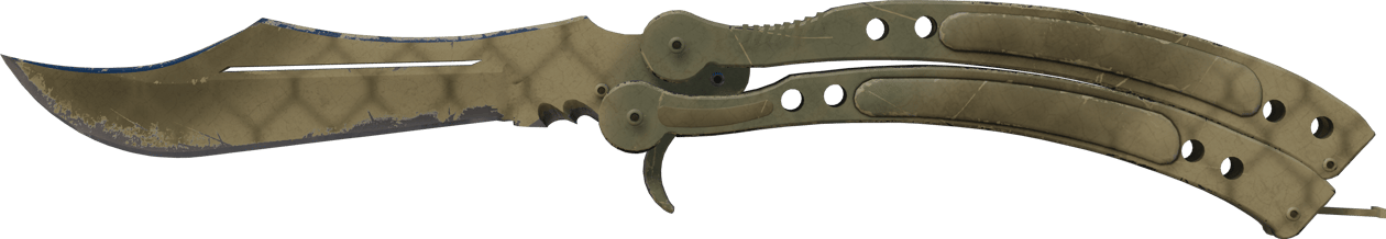 Preview image 2 of ★ Cuchillo Mariposa | Malla de safari (Algo desgastado)