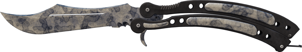 Preview image 2 of ★ Nóż motylkowy | Śniedź (mocne zużycie)