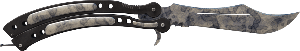 Preview image 1 of ★ Nóż motylkowy | Śniedź (mocne zużycie)