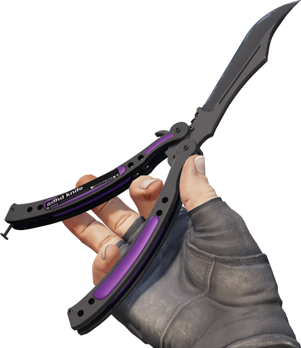 Preview image 3 of ★ Faca Butterfly | Ultraviolet (Testado no Terreno)