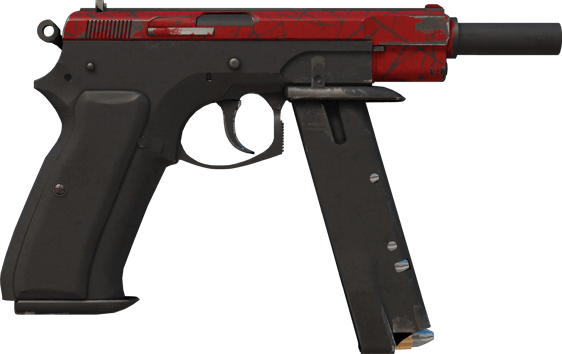 Preview image 2 of CZ75-Auto | 赤紅之網 (重度磨損)