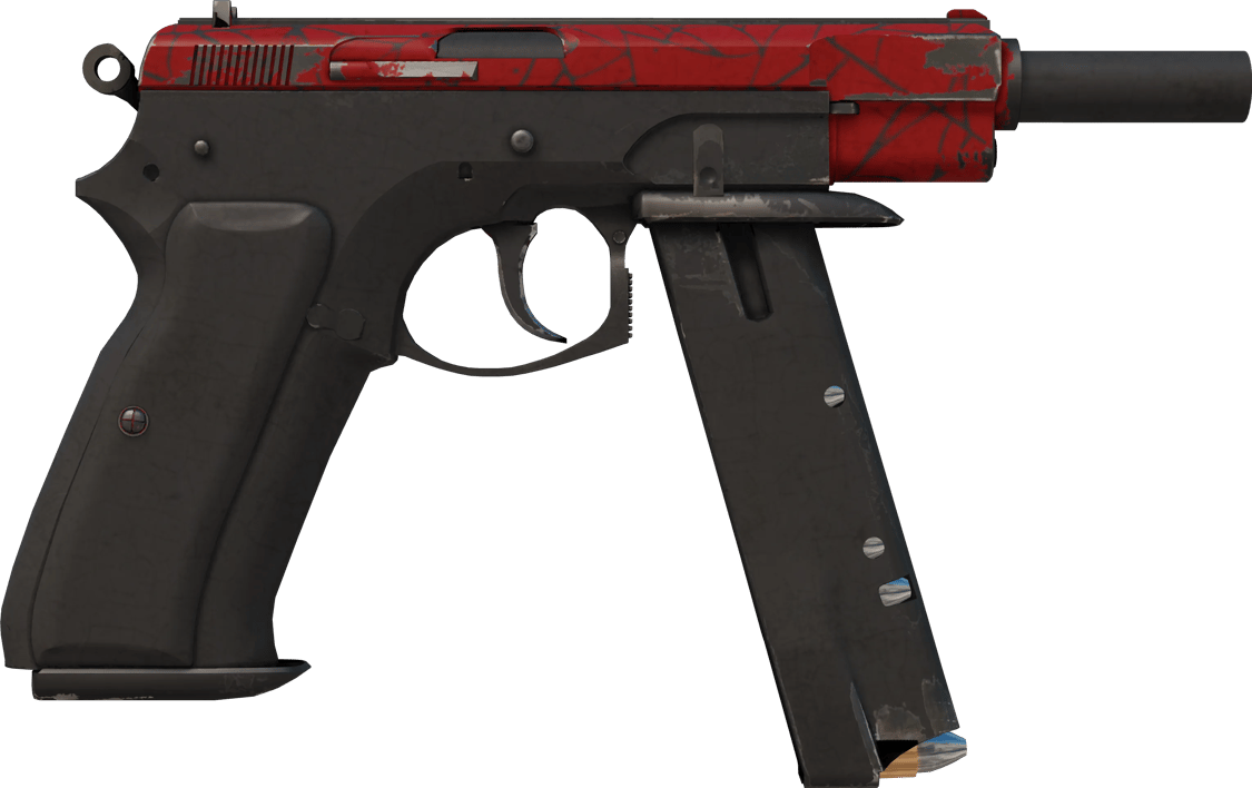 Preview image 2 of CZ75-Auto | 赤紅之網 (重度磨損)
