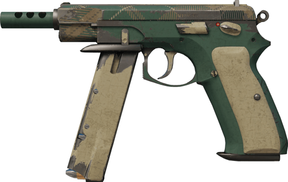 CZ75-Auto | Zielona krata (po ciężkich walkach)