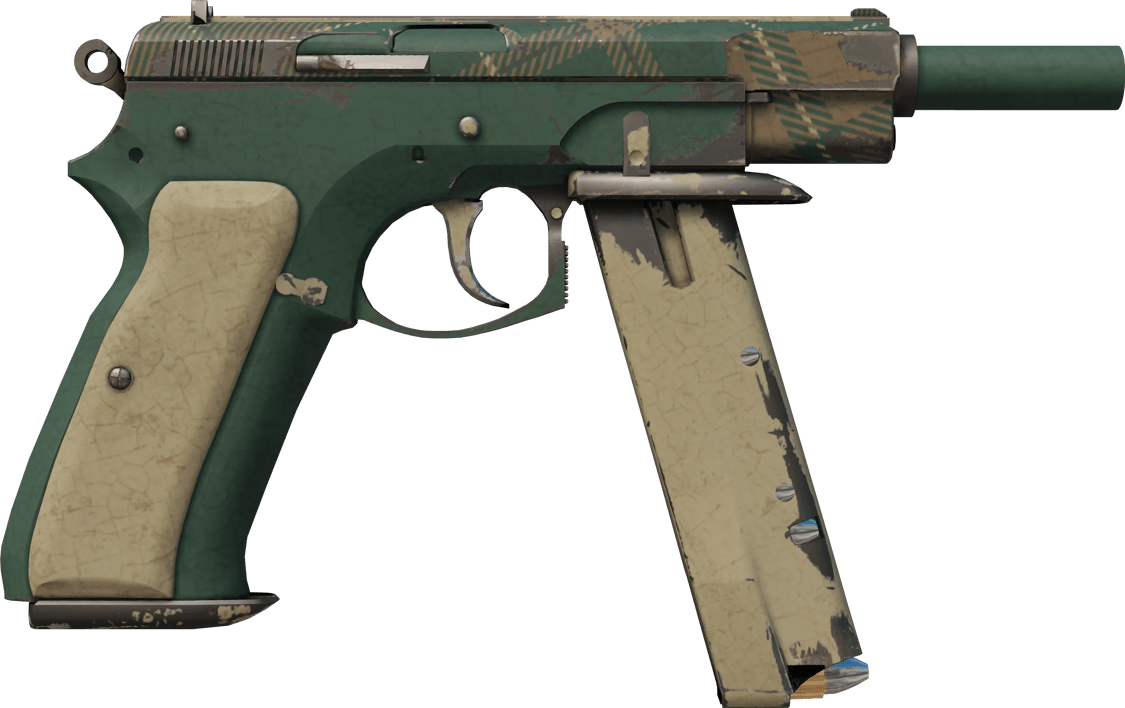 Preview image 2 of CZ75-Auto | Zielona krata (mocne zużycie)