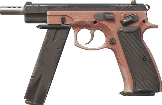 CZ75-Auto | Pink Pearl (Com Muito Uso)