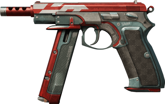 CZ75-Auto | 적색 호크 (전투로 닳고 닳은)