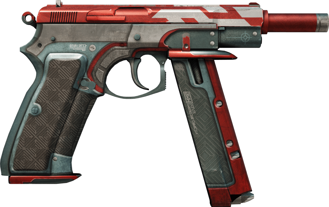 Preview image 2 of CZ75-Auto | Red Astor (Com Muito Uso)
