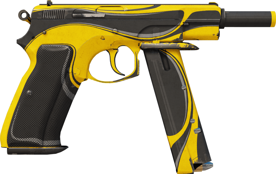 Preview image 2 of CZ75-Auto | Yellow Jacket (Com Muito Uso)