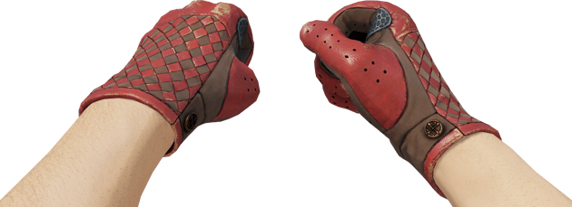 Preview image 3 of ★ Guantes de conductor | Entrelazado carmesí (Bastante desgastado)