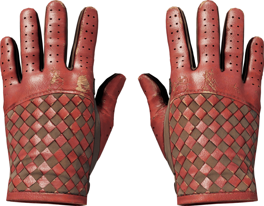 Preview image 1 of ★ Guantes de conductor | Entrelazado carmesí (Bastante desgastado)