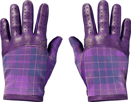 ★ Rękawiczki samochodowe | Królewska krata (mocne zużycie)