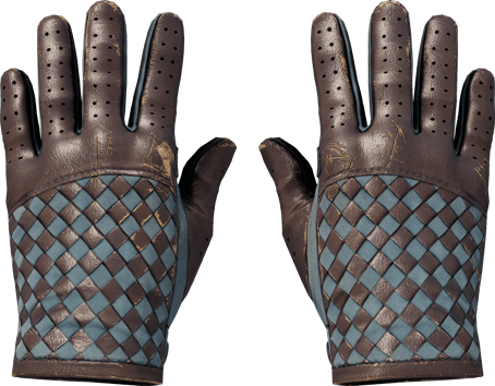 ★ Guantes de conductor | Entrelazado lunar (Bastante desgastado)