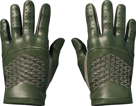 ★ Chauffeurshandschuhe | Renn-Grün (Minimale Gebrauchsspuren)