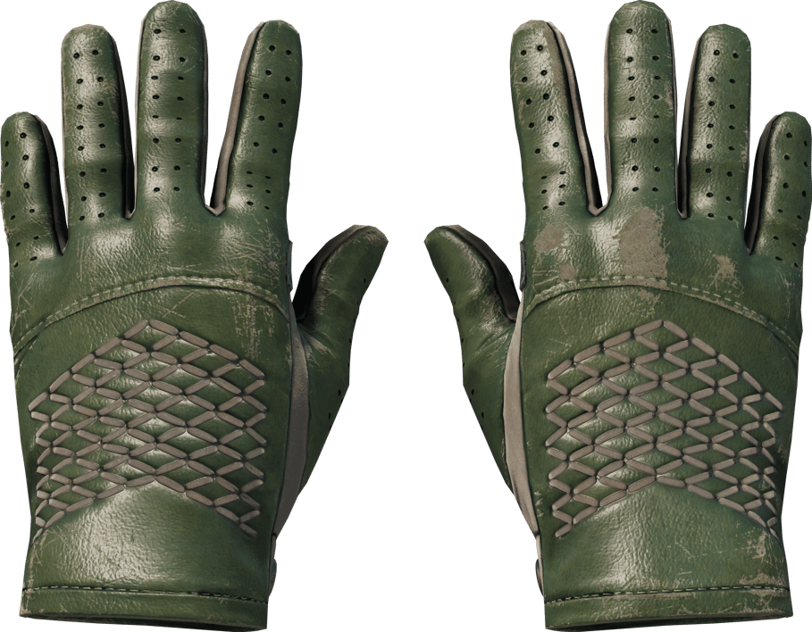 Preview image 1 of ★ 驾驶手套 | 墨绿色调 (破损不堪)